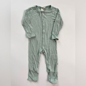 Kyte BABY Bamboo Green | Teal Romper Jumpsuit One Piece with Relaxed Fit